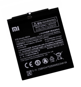 Bateria do XIAOMI REDMI 5A MI 5A BN34 3000 mAh