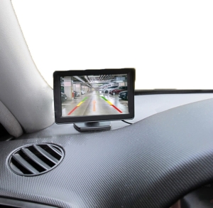 Ekran wyświetlacz LCD 4,3" kamera cofania 2x AV