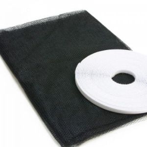 ZZ80 MOSKITIERA SIATKA NA OKNO OWADY 130x150 + RZEP