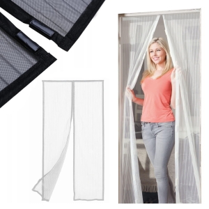 TG64367 MOSKITIERA MAGNETYCZNA DRZWI 80/90/100 x 210/220cm BIAŁA