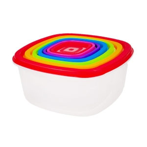 TG56581 POJEMNIKI NA ŻYWNOŚĆ ZESTAW 7szt lunchbox kuchenne