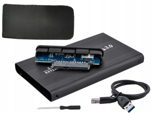 Obudowa DYSKU HDD 2,5 alu usb 3.0 sata etui kabel