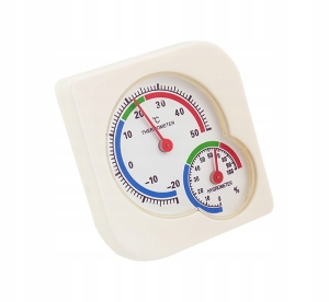 TERMOMETR HIGROMETR ANALOGOLOWY DO TERRARIUM WEWNĘTRZNY
