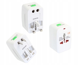 ADAPTER SIECIOWY USA UK CHINA PODROZNY WTYK GNIAZD