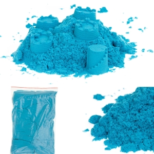 TG60132-1 PIASEK KINETYCZNY MAGICZNY 1KG PIASKOLINA KOLORY niebieski