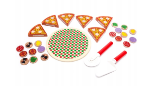 TG50033 DREWNIANA PIZZA DO KROJENIA NA RZEP AKCESORIA NÓŻ
