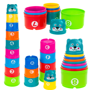 PIRAMIDA KUBECZKI ZABAWKA UKŁADANKA WIEŻA TG55517