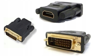ADAPTER PRZEJŚCIÓWKA HDMI (Ż) NA DVI (M) Ż/M HD