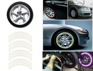 AG555E NAKLEJKI ODBLASKOWE NA KOŁA SILVE