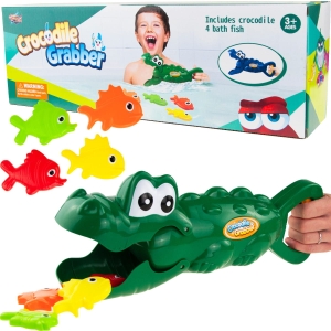 KSL745035 ZABAWKA DO KĄPIELI NA PLAŻĘ ŁAPACZ RYB KROKODYL