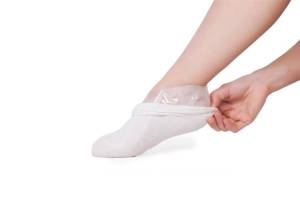 ZŁUSZCZAJĄCE SKARPETY SKARPETKI DO STÓP RÓŻANE