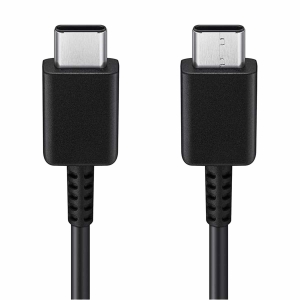 Kabel 2 x Typ-C  SAMSUNG S21 Quick Charge EP-DG977 Black