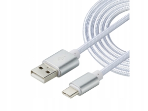 KABEL DO ŁADOWANIA USB-C + DATA NYLON SZYBKI 1M
