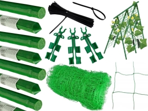 TG67380 PODPORA Z SIATKĄ DO ROŚLIN PNĄCYCH OGÓRKÓW 180cm