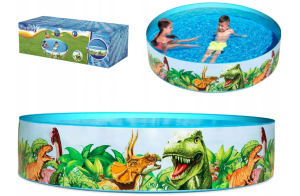 55022 BESTWAY BASEN OGRODOWY DMUCHANY BRODZIK DINO 183x38CM