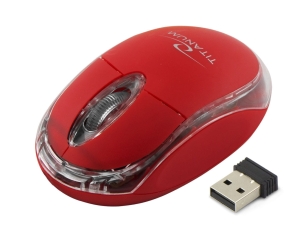 ES509C CONDOR TITANUM MYSZKA BEZPRZEWODOWA USB CZERWONA