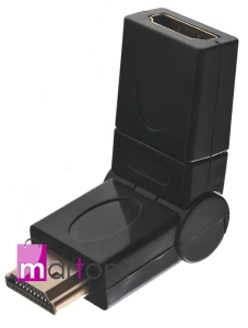 CC25 ADAPTER OBROTOWY 360 HDMI GOLD