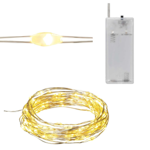 TG66254-2 LAMPKI DRUCIK 40 LED MIKRO GIRLANDA CIEPŁY BIAŁY