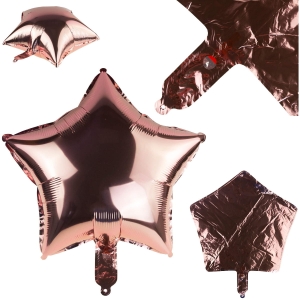 TG66234-3 BALON FOLIOWY GWIAZDKA RÓŻ URODZINY GWIAZDA NA HEL
