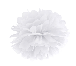 34907 Pompony Z Bibuły Kula ŚLUB kolory 15 CM urodziny