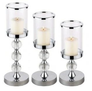 DA191 KOMPLET 3 ŚWIECZNIKÓW