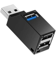 AK337 HUB USB 3.0 CZARNY
