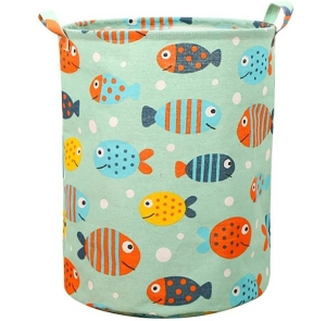 AG327E POJEMNIK KOSZ NA ZABAWKI ZIELONY