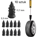 DA148 ZESTAW NAPRAWCZY DO OPON x10 ROZMIAR S - 5,3mm x 11,7mm