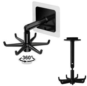 AG880A WIESZAK KUCHENNY OBROTOWY CZARNY