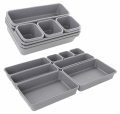 AG641B MODUŁOWY ORGANIZER 8SZT SZARY