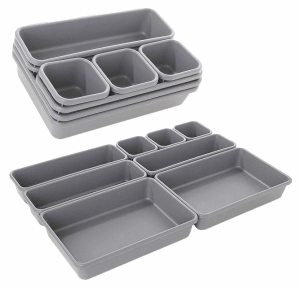 AG641B MODUŁOWY ORGANIZER 8SZT SZARY