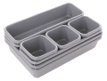 AG641B MODUŁOWY ORGANIZER 8SZT SZARY