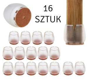 AG562C NAKŁADKI NOGI MEBLE 16SZT 17-22MM