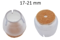 AG562C NAKŁADKI NOGI MEBLE 16SZT 17-22MM