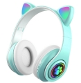 ZS7D SŁUCHAWKI BT 5.0 LED TURKUS USZY