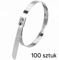 DA128A OPASKA ZACISKOWA STALOWA 300x4,6MM 100SZT
