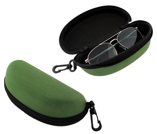 AG177G TWARDE ETUI NA OKULARY ZIELONY