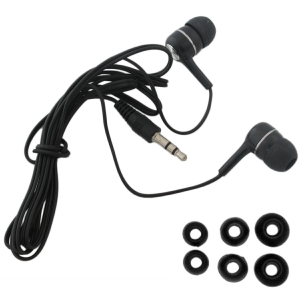 ZS2E SŁUCHAWKI CZARNE + GUMKI 3 KPL.