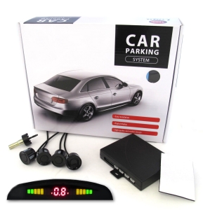 Czujniki cofania PARKOWANIA 4 sensory buzzer i LCD złącza SERWISOWE