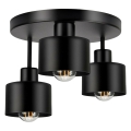 ZD177 WISZĄCA LAMPA SUFITOWA 3xE27 CZARNA