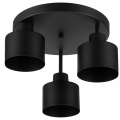 ZD177 WISZĄCA LAMPA SUFITOWA 3xE27 CZARNA