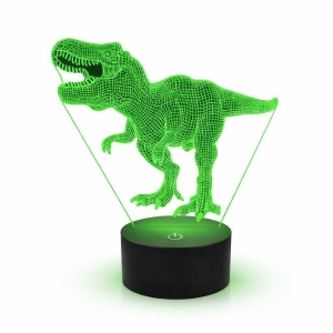 ZD98L LAMPKA NOCNA DINOZAUR 3D LED