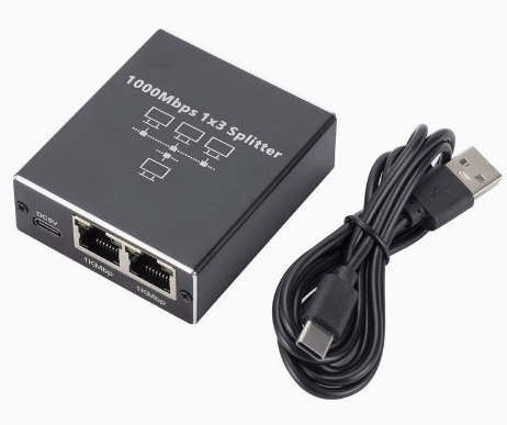 HD43A ROZDZIELACZ SIECIOWY 1X3 RJ45