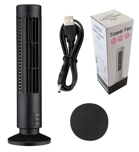 AG389E WENTYLATOR KOLUMNOWY USB 2,5W BLA