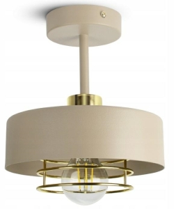 ZD185 LAMPA SUFITOWA WISZĄCA BEŻOWO ZŁOTA