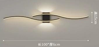 ZD196 LAMPA ŚCIENNA 3 KOLORY ŚWIATŁA 35W CZARNA