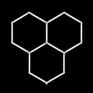 ZD211A LAMPA LED 3 HEXAGONY 164X163CM