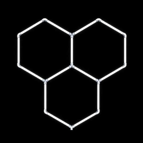 ZD211A LAMPA LED 3 HEXAGONY 164X163CM
