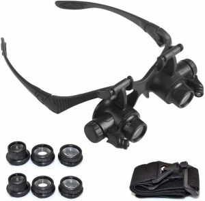 AG480B OKULARY POWIĘKSZAJĄCE LED 25X