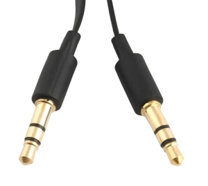 AK292A KABEL PŁASKI JACK 3,5mm 1M BLACK